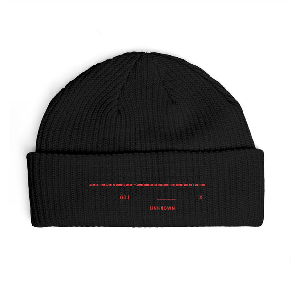 BLACK SIGNAL KNIT BEANIE